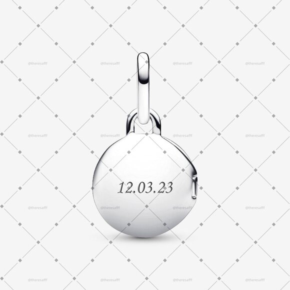 Pandora Openable & Engravable Love Locket Dangle Charm - Picture 2 of 5